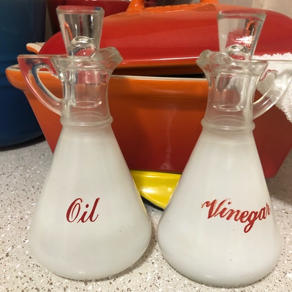 Other - Vintage Oil & Vinegar Decanter pitchers, small